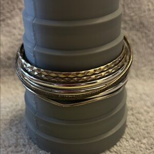 8 Stackable Vintage Bangles